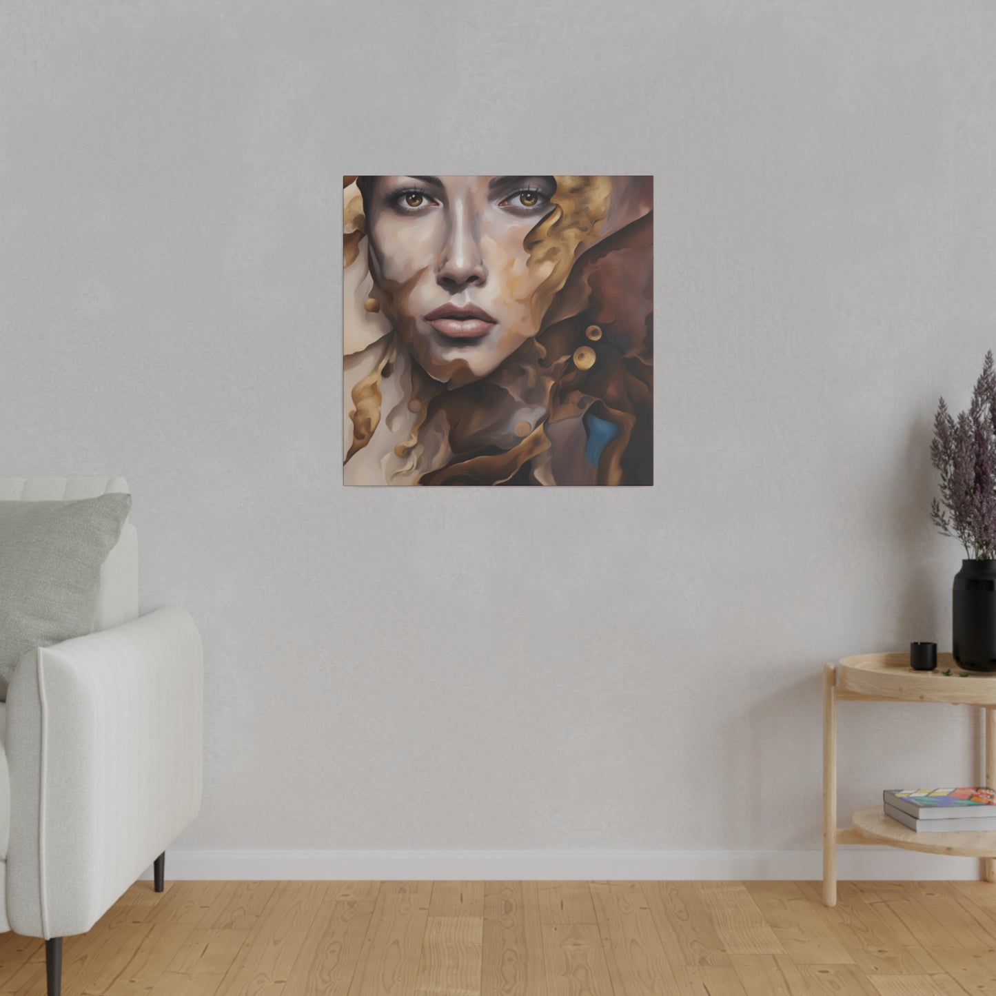 Mudfight whisper digital art Canvas, Stretched, 0.75