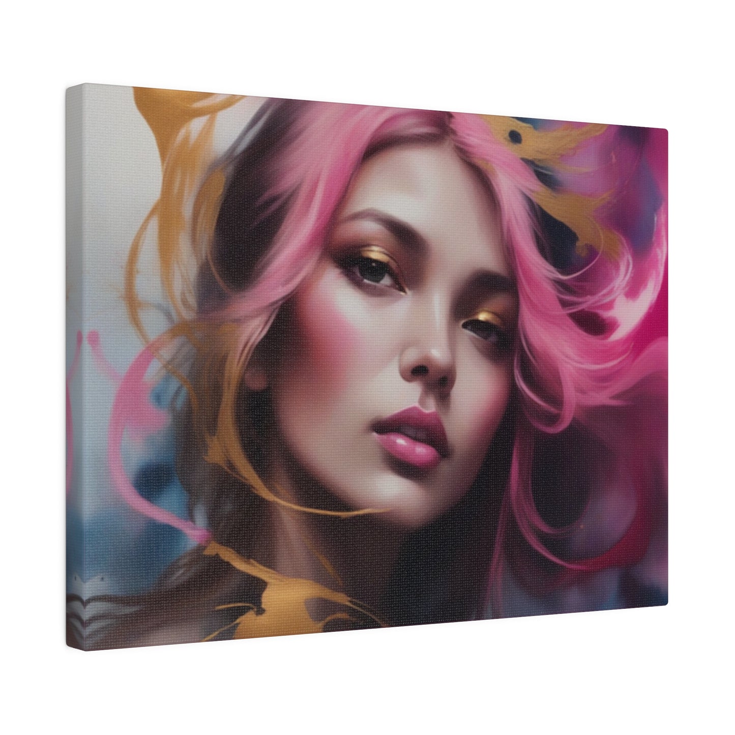 Fuchsia cyclone digital art Canvas, Stretched, 0.75"