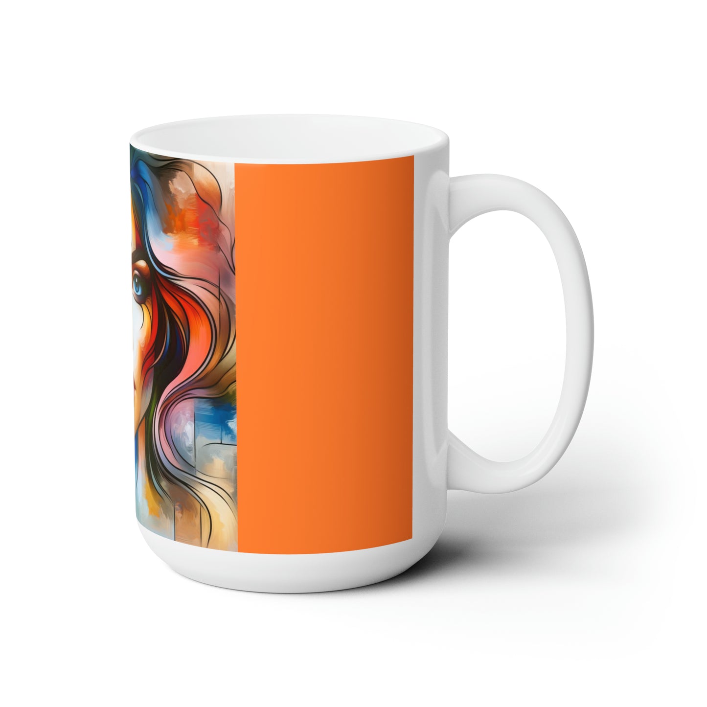 Abstract Art Woman Ceramic Mug 15 oz