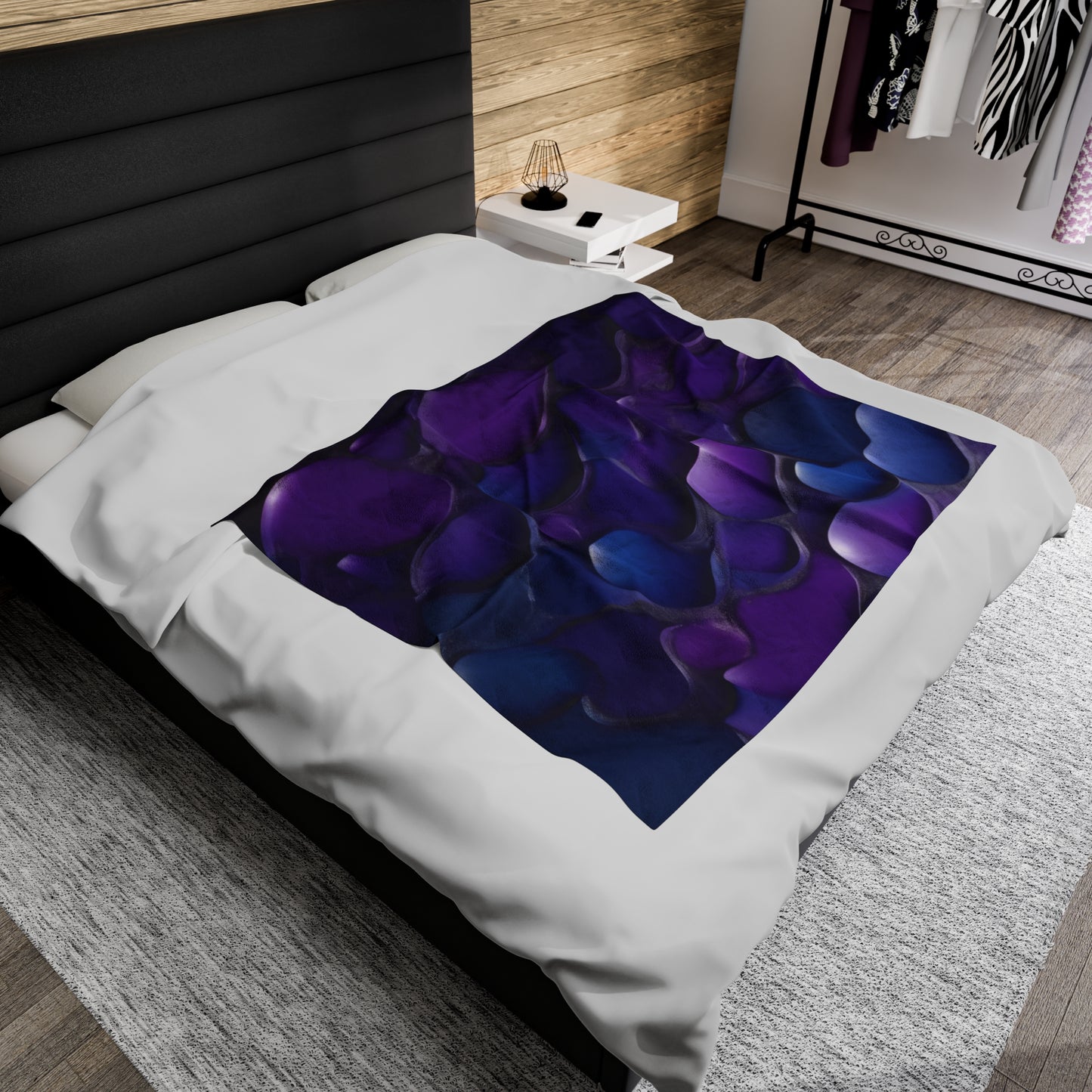 Abstract 3d Velveteen Plush Blanket