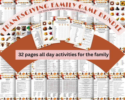 Elevate Your Thanksgiving Celebration with 36 Exciting Family Games and Activities